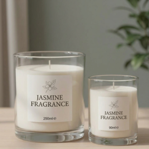 Emerald Green glass jar candle with Midnight Jasmine scent in 250ml size