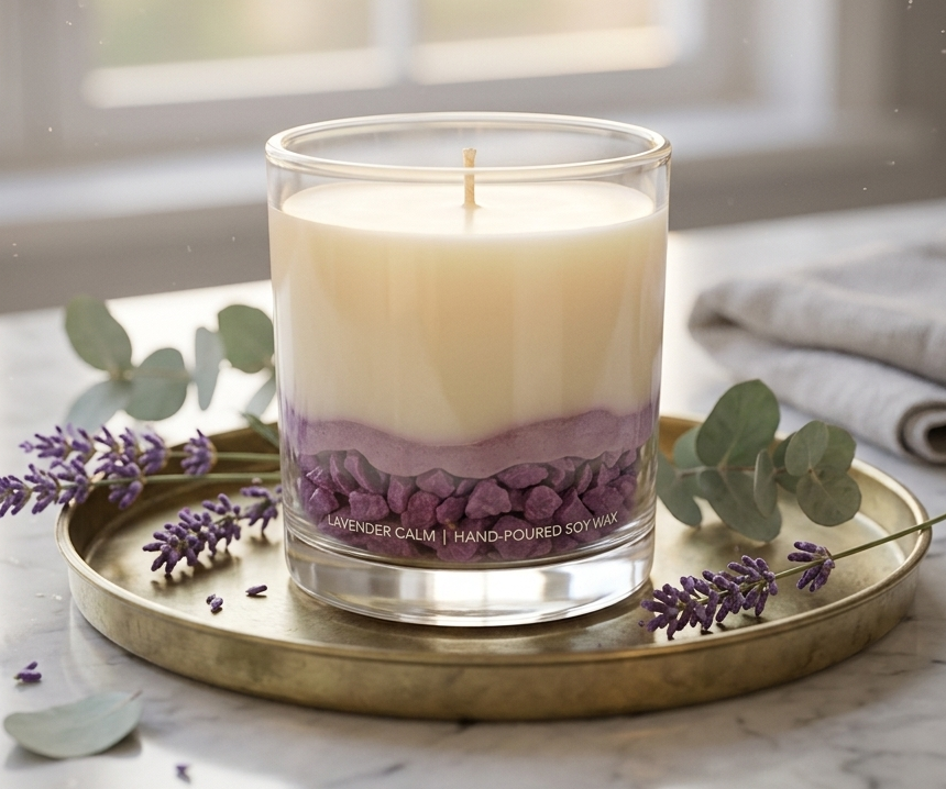 Frozen Strata Jar Candles