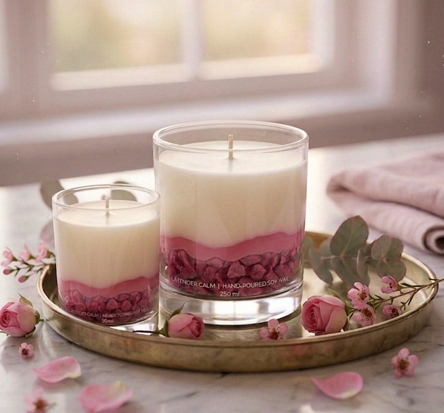 Frozen Strata Jar Candles