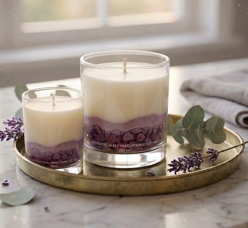 Frozen Strata Jar Candles